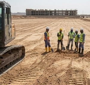 أعمال بناء وتشطيبات المشروع 1